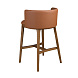 Барный стул 4158 из коричневой экокожи