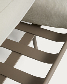 Уличный 2-х местный диван Joncols из алюминия цвета таупе, 164 см