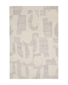 Серый жаккардовый ковер Norela из шерсти 300 x 200 см