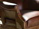 Кресло из кожи коньячно-коричневого цвета, модель 5158