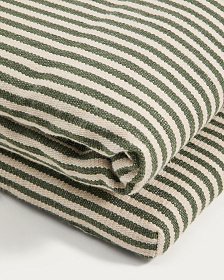 Подушка для шезлонга Dirome в зеленую полоску, 100% ПЭТ, 50 x 175 см