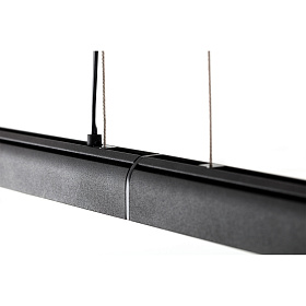 Подвесной светильник Vico 600 черного цвета с розеткой на поверхности