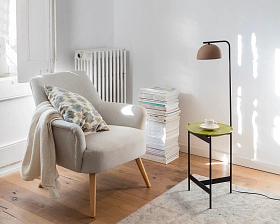 Торшер со столиком Absis терракотовый/черный