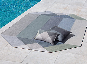 Подушка Diamond серый-зеленый