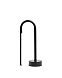 Переносная настольная лампа Bow из черного алюминия