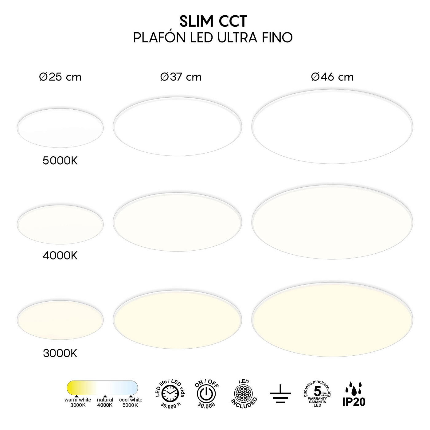 8690 Потолочный светильник SLIM CCT