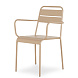 Садовый стул Lianis с подлокотниками цвета капучино