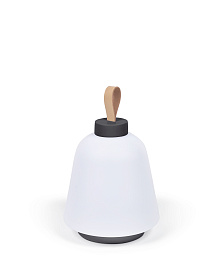 Udiya Настольная лампа из полиэтилена и металла с черной отделкой