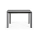 Стол раскладной Atta 120(180) x80 антрацит, керамика Vulcano Roca