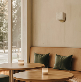 Настенный светильник Cubic золотой металл