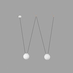 Люстра Mine 2L белая