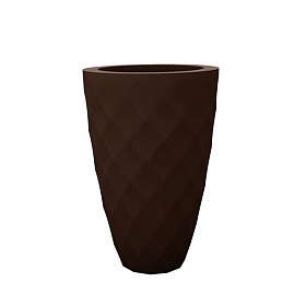 Кашпо Vases Nano матовое бронзовое Ø18x36