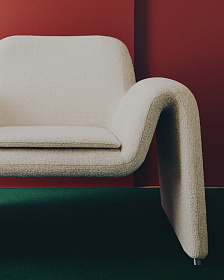 Кресло Melvia из бежевого шенилла