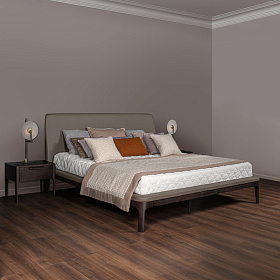 Кровать с решеткой RONDA темный орех V36W1, 176PU