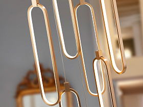 Colette Люстра 14L розовое золото DIM