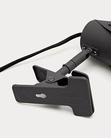 Маленькая настольная лампа Jula с зажимом из черного металла