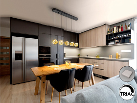 Люстра Zaria 5L черный/бронзовый/золотой DIM