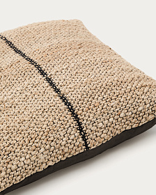 Чехол для подушки Lirta из джута с контрастной отделкой 70 x 70 см