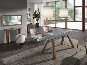 Консоль овальная 3249/415-X из ореха