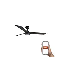 Потолочный вентилятор CRUISER L Ш1320MM черный 3 PALAS 18W LED DIM TUYA