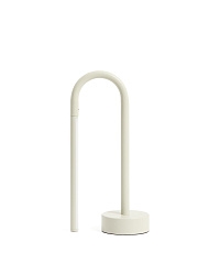 Переносная настольная лампа Bow из серого алюминия