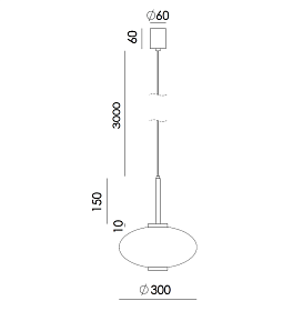 Подвесной светильник Ovalo