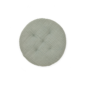 Подушка для стула Laily из зеленого хлопка диаметр 30 см