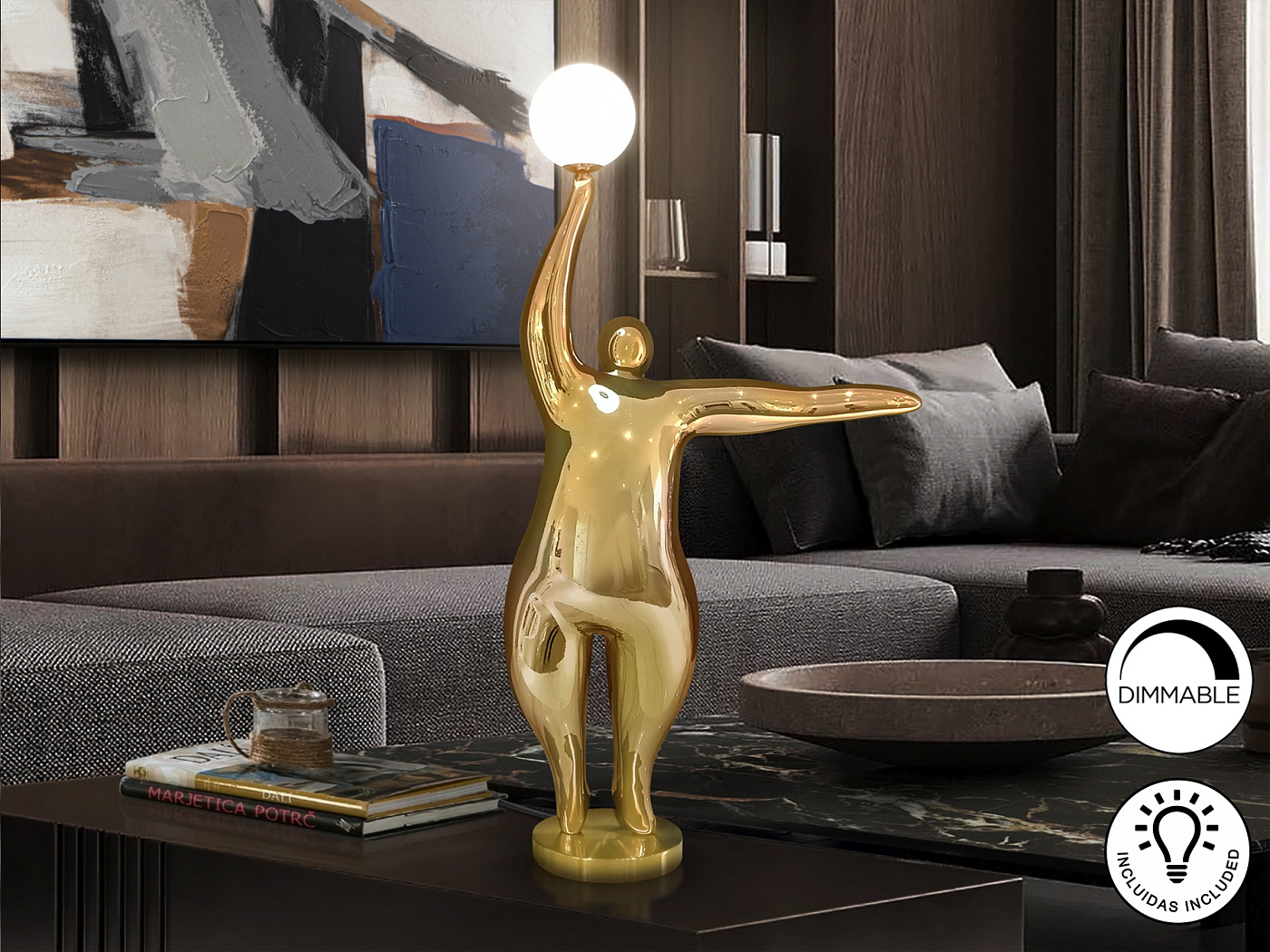 Фигура El globo 1L - золотая