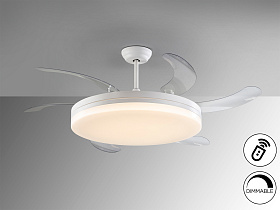 Vento Вентилятор потолочный со светодиодом белый D80/150 DIM