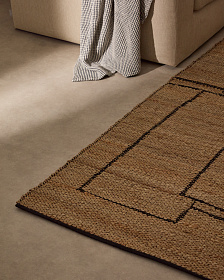 Ковер Velira из джута с графическим рисунком 200 x 300 см