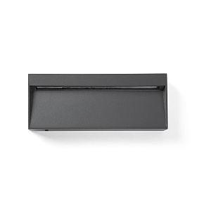 Уличный настенный светильник DUNE APLIQUE RECTANGULAR темно-серый 6W 4CCT