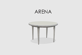 Стол обеденный круглый Arena WHITE WASH 120
