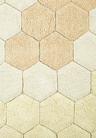 Ковер Медовые соты (золотой) d140