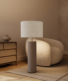 Настольная лампа Amec NAC139 латунный металл + абажур 801011/46