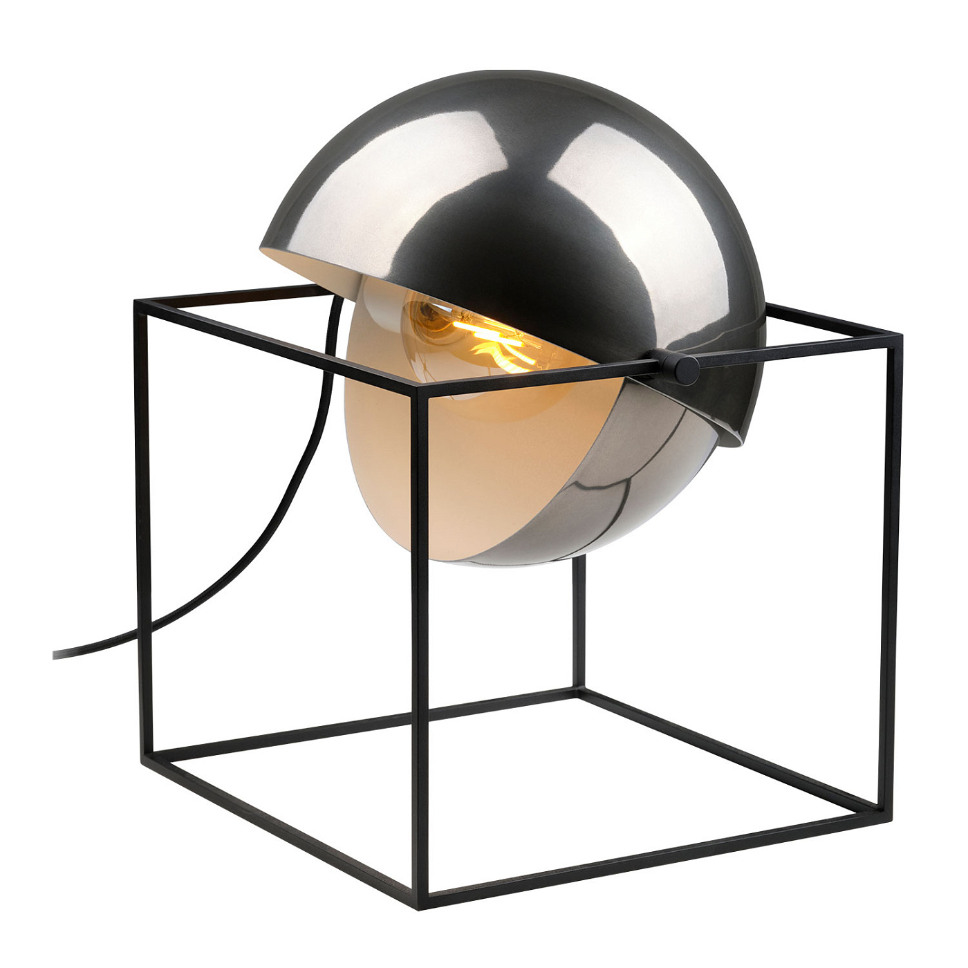 Настольная лампа El Cubo хром