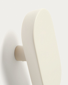 Набор из 2 вешалок Arely из бука с бежевым лаковым покрытием, 6,5 см/10 см