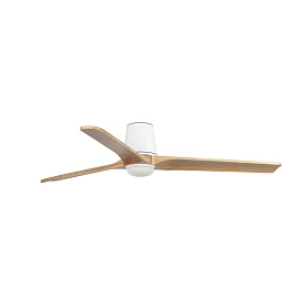 Потолочный вентилятор HEYWOOD TUB L Ш1320 белый/сосна 3P LED 10W CCT