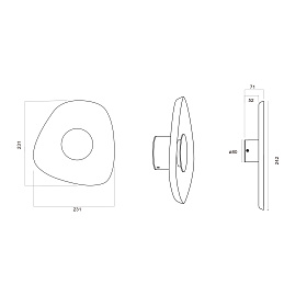 9443 Настенный светильник ACUSTIC