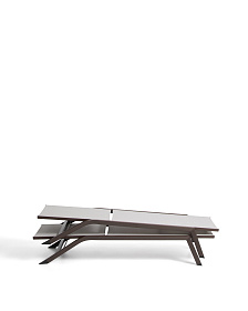 Шезлонг Capraia из бежевого алюминия