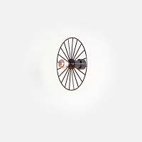 Бра Wheel 30 cm черный + цоколь 5 cm черный