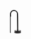 Переносная настольная лампа Bow из черного алюминия
