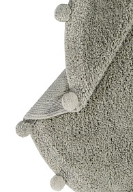 Ковер с помпонами оливковый 120D