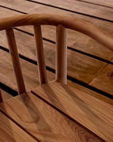 Полубарный стул для улицы Turqueta из дерева, высота 65 см