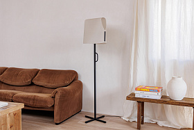 Торшер для гостиной Luang Черный/бежевый