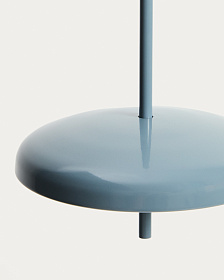 Портативный потолочный светильник Porte из синего алюминия Ø 16 см