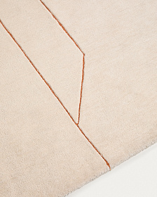 Ковер Delide из синтетического волокна цвета экрю 200 x 300 см