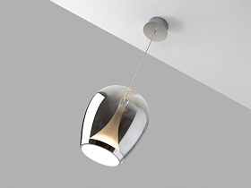 Suspiro Подвесной светильник хром/коричневый D25