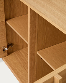 Комод Onix с отделкой из дубового шпона натурального оттенка, 150 x 80 см
