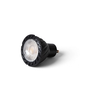 GU10 LED 5W 2700K 38° NEGRA