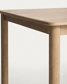 Комплект садовой мебели стол Sori и 4 стула Nina из акации и бежевой веревки